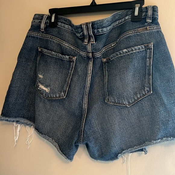 KanCan Blue Distressed Jean Shorts High-Waisted - Picture 7 of 9